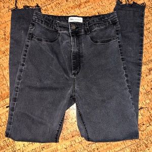Zara distressed skinny jeans
